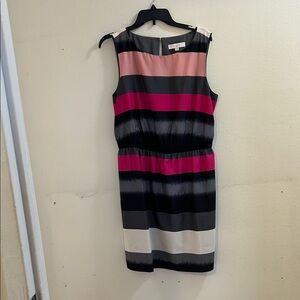 LOFT Colorblock Midi Dress